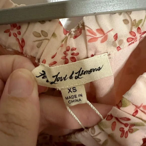 For Love & Lemons Cadence Dress Off the Shoulder Mini Floral Lace Size XS NEW - Picture 6 of 7